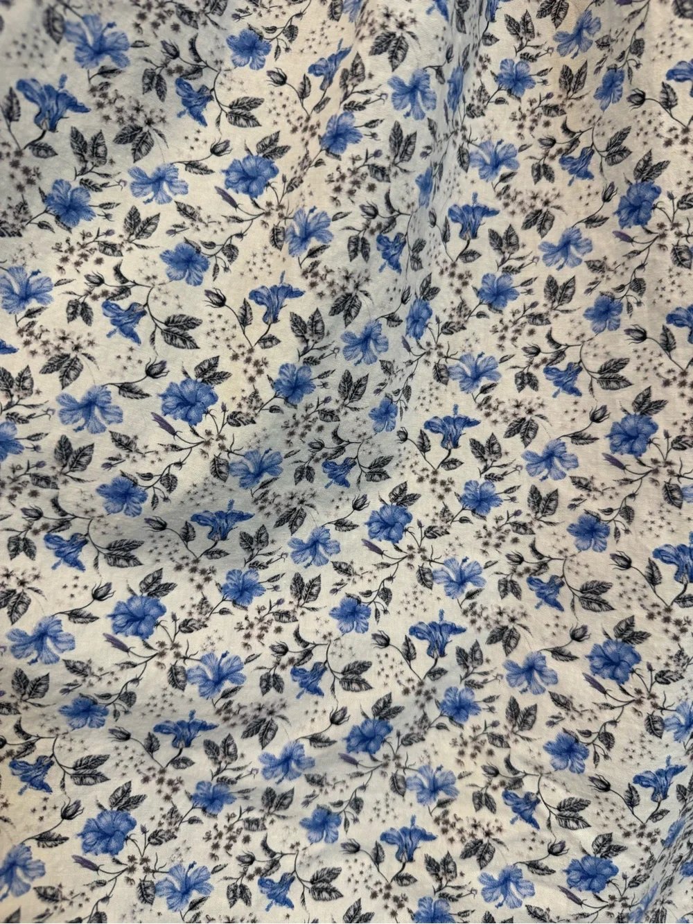 Smocked By Chic I ♥ Mama Blue Floral Smocked Girls' Dress 6